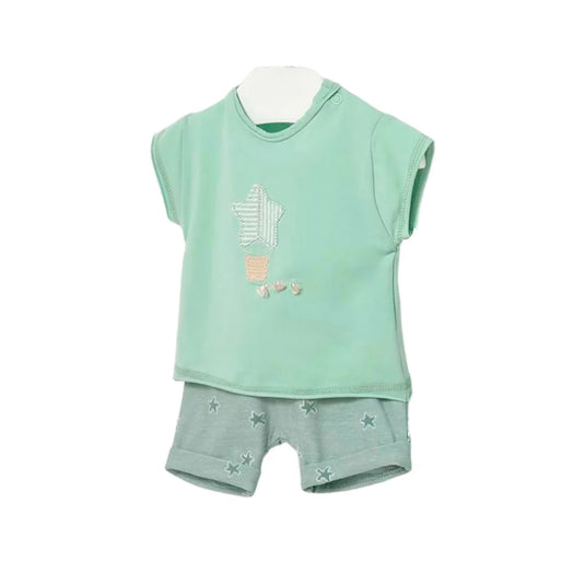 Conjunto camiseta manga corta y short para bebé - Mayoral