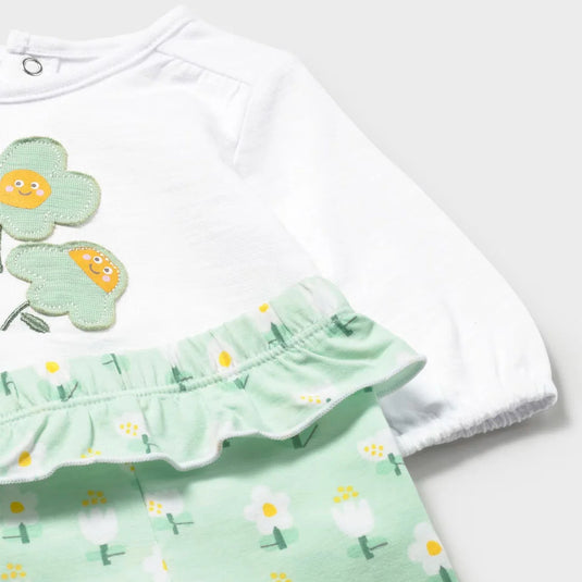 Conjunto 2pz blusa con pantalón color verde menta - Mayoral