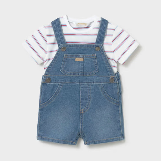 Conjunto camiseta con Overall denim para bebé - Mayoral - Cocco Semana 2026