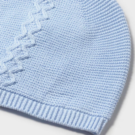 Conjunto de tres piezas tejido para recién nacido, buzo de manga larga, cierre con botones en la espalda para facilitar la puesta de la prenda, bolsillos funcionales en la parte delantera, cinturilla elástica - Mayoral