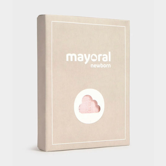 Conjunto tejido color rosa para bebé recién nacida - Mayoral