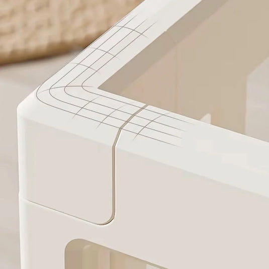 Corral de juego con tapete didáctico de dobleces, puerta con cerradura de seguridad, hecho en material resistente y seguro 100% libre de BPA, centro de juego para bebés