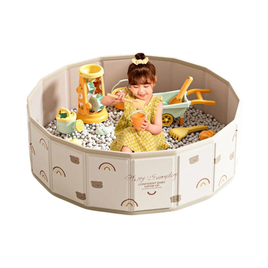 Corral piscina de juego con paredes plegables para bebé, paredes del corral se doblan para almacenar fácilmente, ideal para interiores y exteriores, fácil de llevar, hecho en material resistente de alta calidad