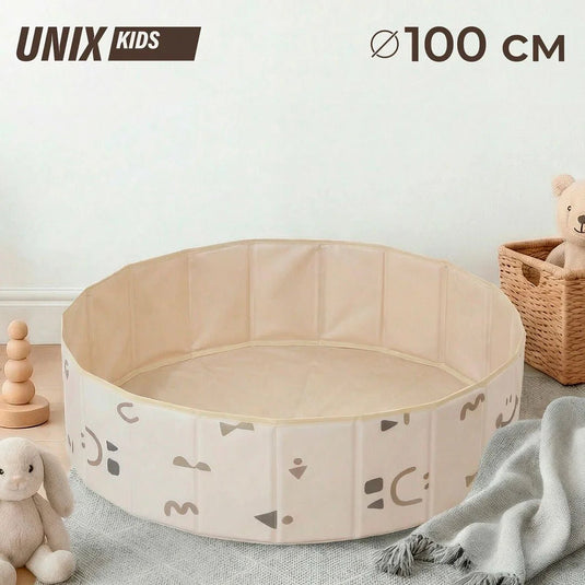 Corral piscina de juego con paredes plegables para bebé, paredes del corral se doblan para almacenar fácilmente, ideal para interiores y exteriores, fácil de llevar, hecho en material resistente de alta calidad