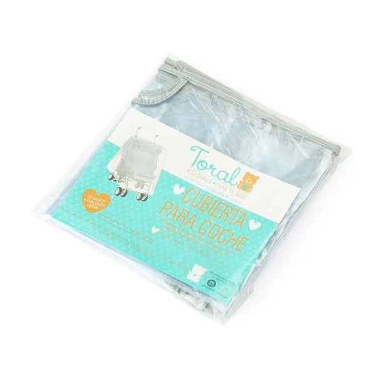 Cubierta para coche paseador de bebé, ideal para resguardarlo de la lluvia y el viento, material transparente, fácil de usar - Nubba