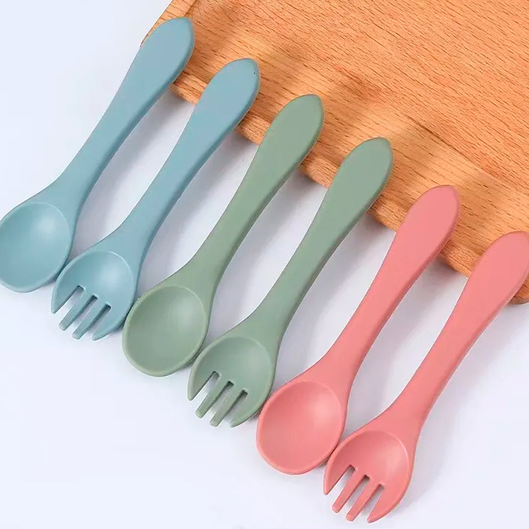 Juego de cubiertos x2 en Silicona