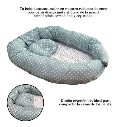 Cuna/nido para bebé, cómodo con almohada incluida - Nubba