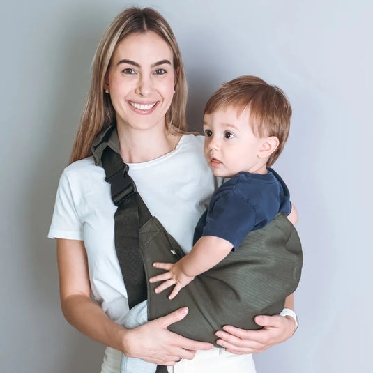 Canguro portabebés lateral para caminadores, de uso rápido en ambos lados, cómodo y resistente, desde los 9 meses hasta 20 kg - Kargo