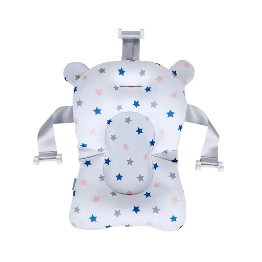 Combo de baño 6 en 1 para bebé con bañera plegable, almohadilla, ducha eléctrica de patito, juguetes, guantes y visera de baño