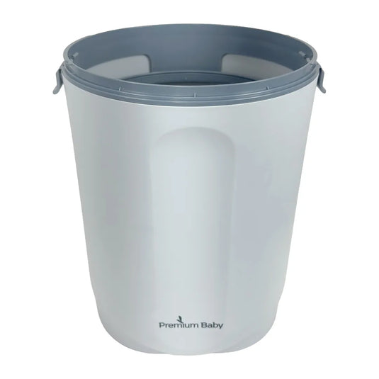 Contenedor de pañales antiolor para bebé, con sistema de sellado hermético, compatible con bolsas de basura comunes, disponible en varios colores - Premium Baby