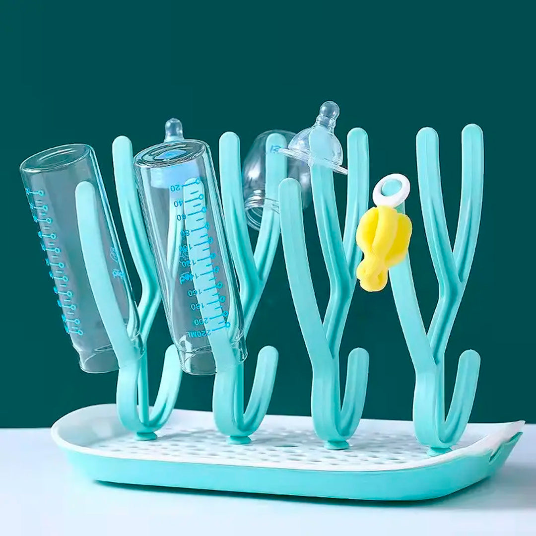 Escurridor de teteros para bebé con 16 puntos de soporte - MommyBaby