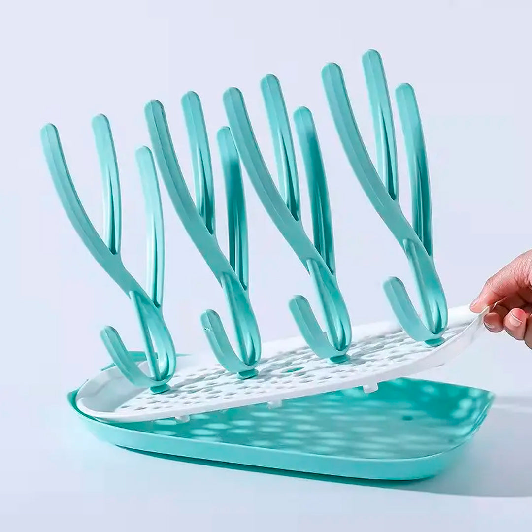 Escurridor de teteros para bebé con 16 puntos de soporte - MommyBaby