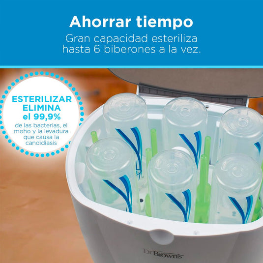 Esterilizador teteros eléctrico Deluxe a vapor - Dr Brown´s