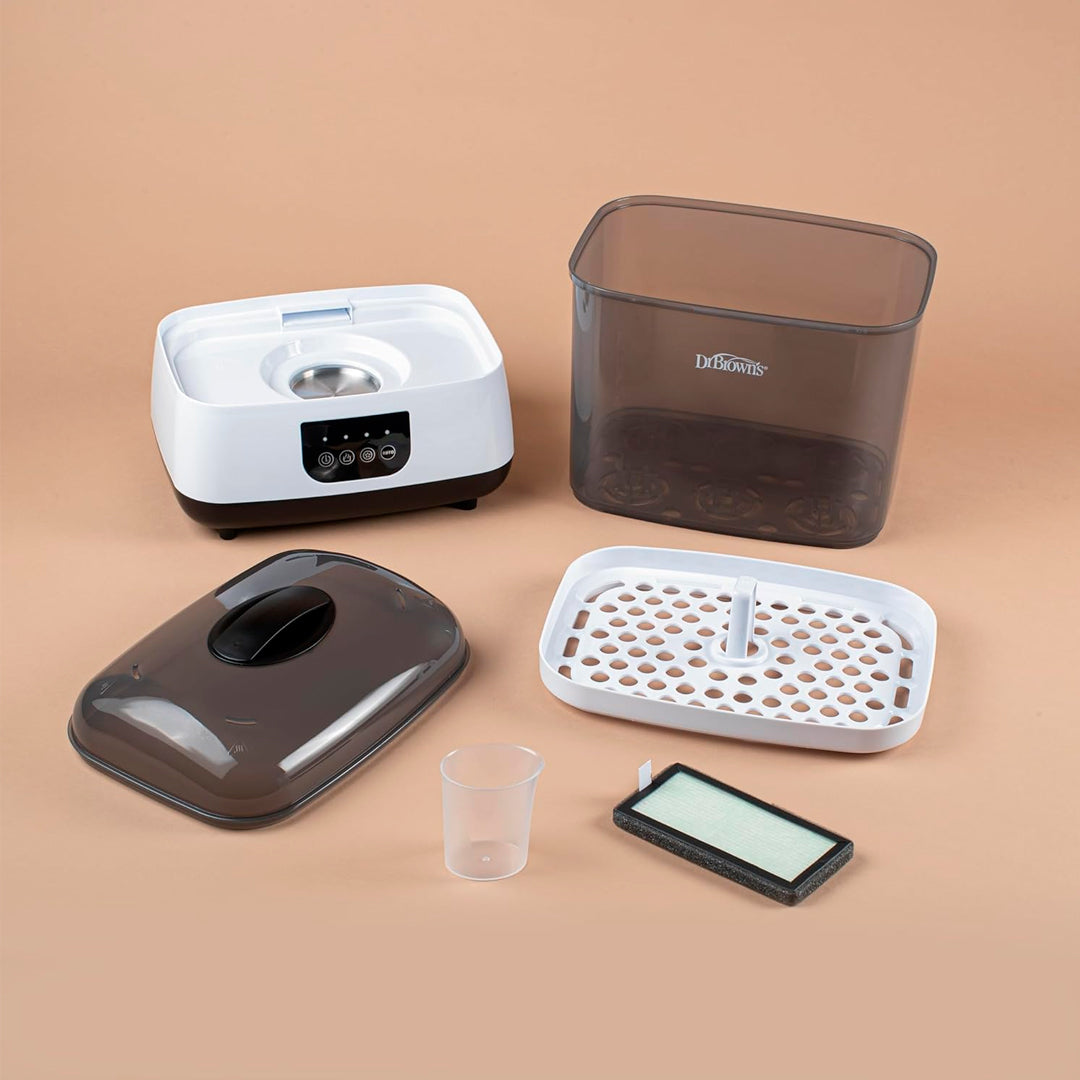 Esterilizador y secador multifuncional, esteriliza y seca todo en uno para teteros y accesorios esenciales para recién nacidos - Dr Brown's