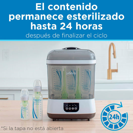Esterilizador y secador multifuncional, esteriliza y seca todo en uno para teteros y accesorios esenciales para recién nacidos - Dr Brown's