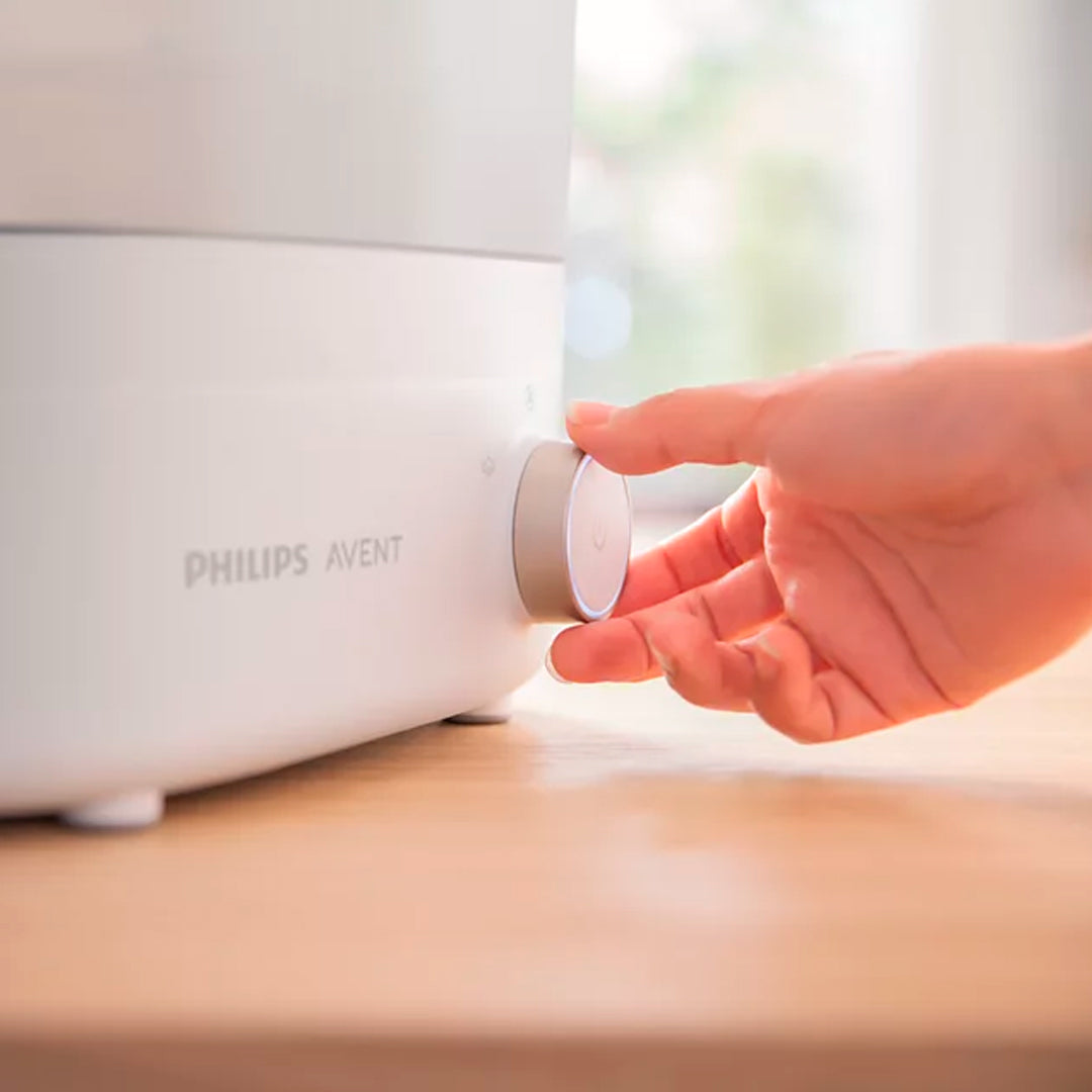 Esterilizador y secador eléctrico premium 4 en 1, con capacidad para 6 teteros y accesorios - Philips Avent
