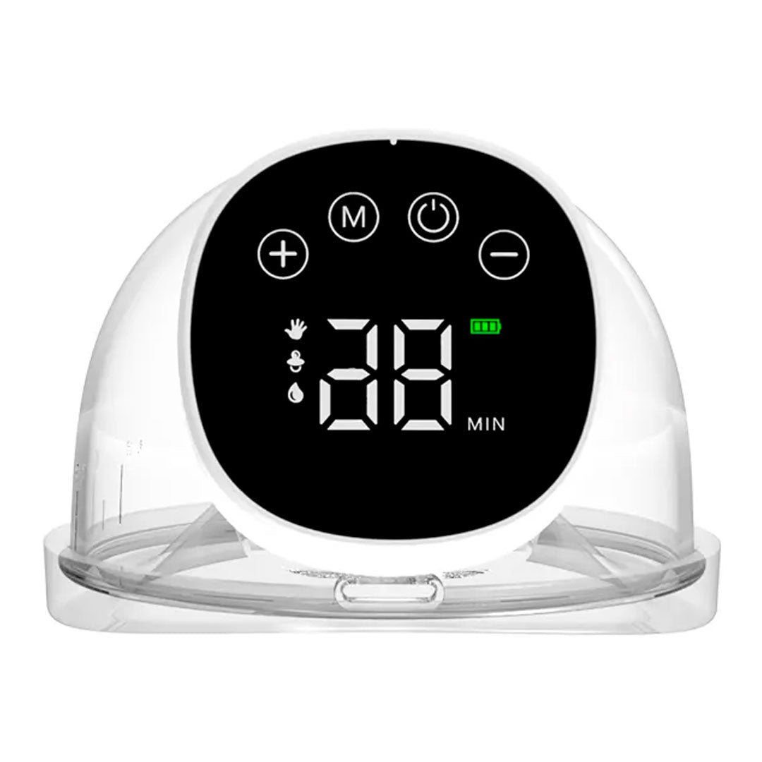 Extractor de leche eléctrico doble manos libres, con pantalla digital LED, con 3 modos de succión y 9 niveles de fuerza, copa en silicona grado alimenticio, de capacidad de 6oz o 180ml