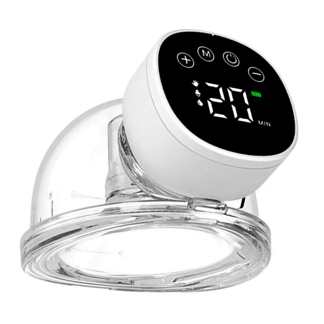 Extractor de leche eléctrico doble manos libres, con pantalla digital LED, con 3 modos de succión y 9 niveles de fuerza, copa en silicona grado alimenticio, de capacidad de 6oz o 180ml