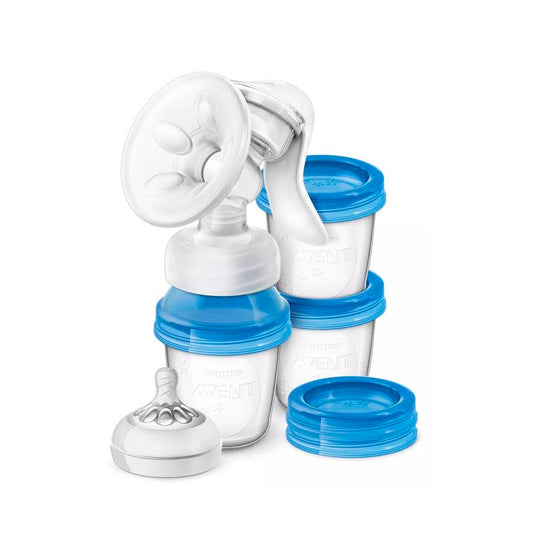 Extractor manual con vasos portaleche, liviano y con palanca - Philips Avent