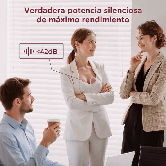 Extractor de leche doble Mobile Flow manos libres, control mediante la app M9, multimodos personalizables, tamaño y peso compacto - Momcozy