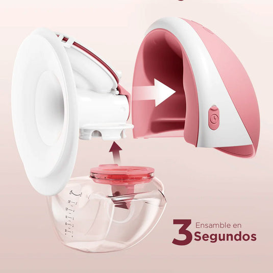 Extractor de leche doble Mobile Flow manos libres, control mediante la app M9, multimodos personalizables, tamaño y peso compacto - Momcozy