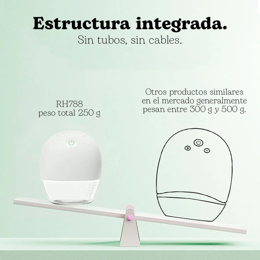 Extractor eléctrico doble manos libres blanco ajuste táctil