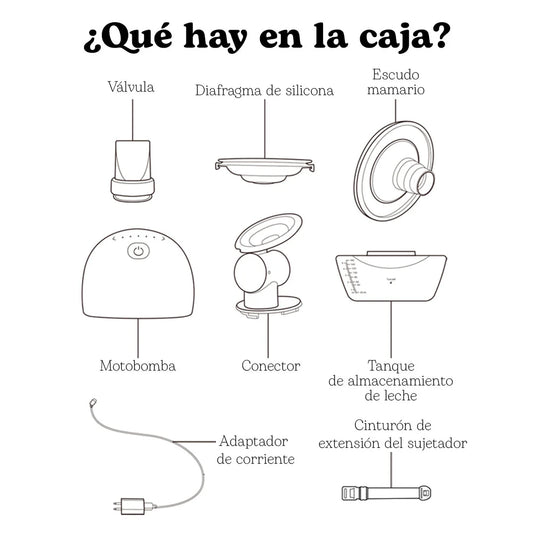Extractor eléctrico doble manos libres blanco ajuste táctil