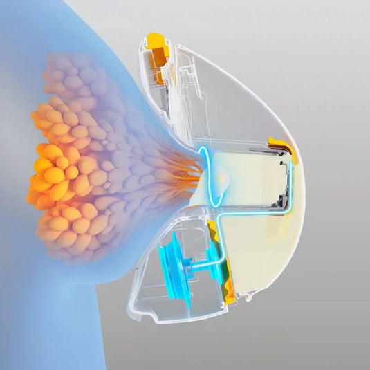 Extractor eléctrico de leche portátil Magic InBra™, comodidad y rendimiento excepcionales, última generación, forma anatómica para un ajuste cómodo, extraer hasta un 11,8 % más de leche, conectividad por medio de aplicación - Medela