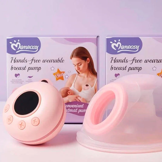 Extractor eléctrico 2en1 doble o manos libres inalámbrica, ajustable a extractor manos libres individual inalámbrico o doble con mangueras, copa silicona suave y ergonómica, motor silencioso con diferentes niveles de succión, pantalla digital - Momeasy