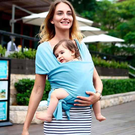 Fular semielástico para recién nacido, cargador ergonómico, hecho en tela suave y ligera, transpirable, portabebés tipo canguro