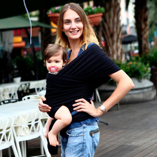 Fular semielástico para recién nacido, cargador ergonómico, hecho en tela suave y ligera, transpirable, portabebés tipo canguro