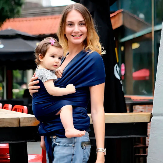 Fular semielástico para recién nacido, cargador ergonómico, hecho en tela suave y ligera, transpirable, portabebés tipo canguro