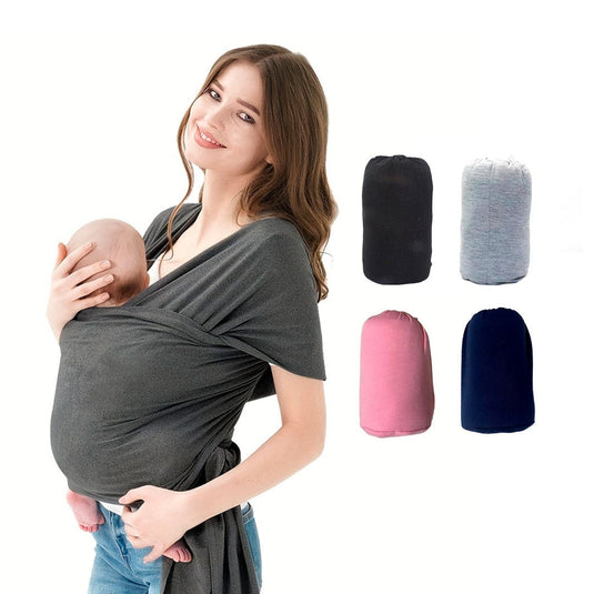 Fular semielástico para recién nacido, cargador ergonómico, hecho en tela suave y ligera, transpirable, portabebés tipo canguro