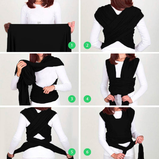 Fular semielástico para recién nacido, cargador ergonómico, hecho en tela suave y ligera, transpirable, portabebés tipo canguro