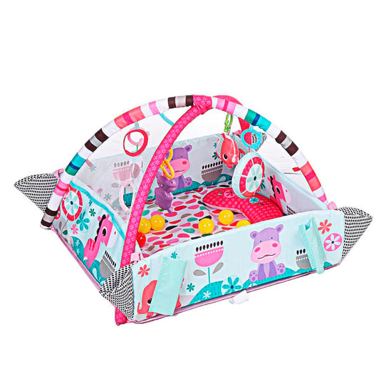 Gimnasio multifuncional 5 en 1 para bebé con móviles y pelotas