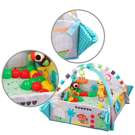 Gimnasio multifuncional 5 en 1 para bebé con móviles y pelotas