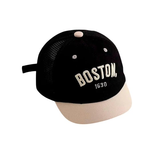 Gorra Boston 1630 estilo beisbol para bebé, correa de ajuste, en malla, material cómodo y resistente, transpirable para uso diario y viajes