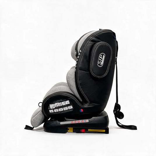 Silla para carro 360° para bebé de 0-38 kg Isofix, con sistema de giro completo, reposacabezas regulable y sus múltiples inclinaciones, sistema de Fijación Isofix para Grupo 0/1/2/3 (0-38 kg) – Kidilo