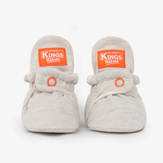 Zapatitos Algodón Classic Orange Pop para bebé - Kings & Rebels