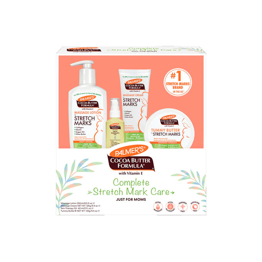 Kit completo para el cuidado de las estrías, cremas esenciales, hidratación y anti estrias - Palmer's