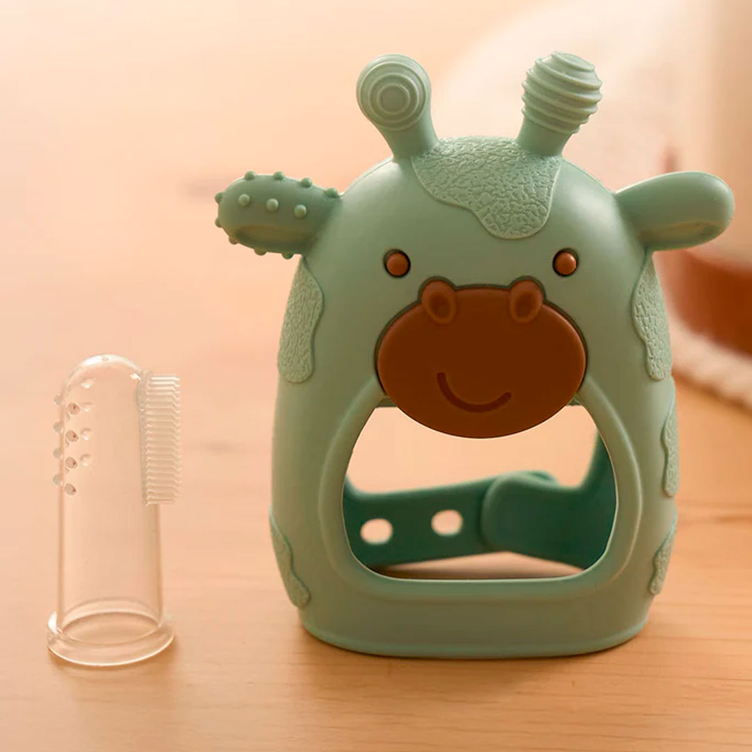 Kit Elite esencial para el cuidado suave del bebé, set de 10 piezas color verde menta para la limpieza, cuidado y aseo del recién nacido, con estuche para facilitar su transporte - Momcozy
