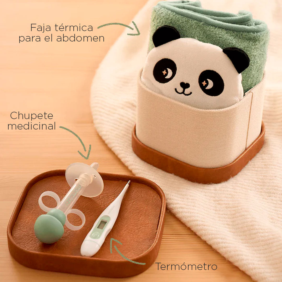 Kit Elite esencial para el cuidado suave del bebé, set de 10 piezas color verde menta para la limpieza, cuidado y aseo del recién nacido, con estuche para facilitar su transporte - Momcozy