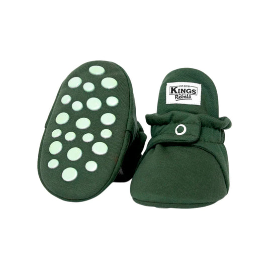 Zapatitos Algodón Gripper Verde para bebé - Kings & Rebels