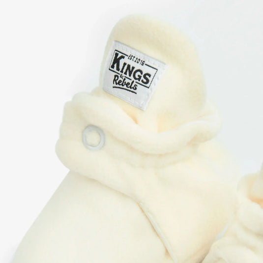 Zapatitos Fleece Classic Crema para bebé - Kings & Rebels