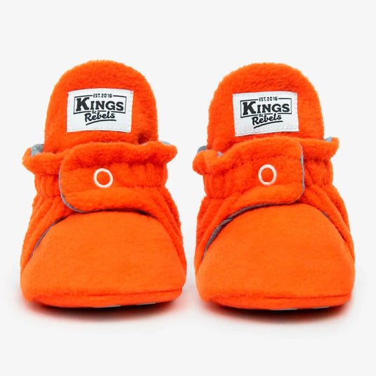 Zapatitos Fleece Gripper Naranja para bebé - Kings & Rebels