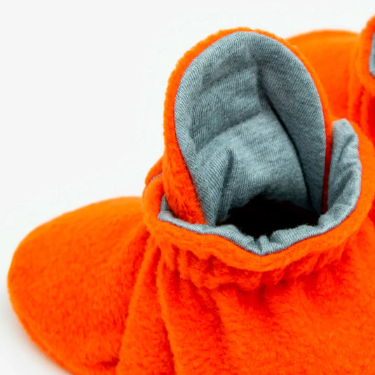 Zapatitos Fleece Gripper Naranja para bebé - Kings & Rebels