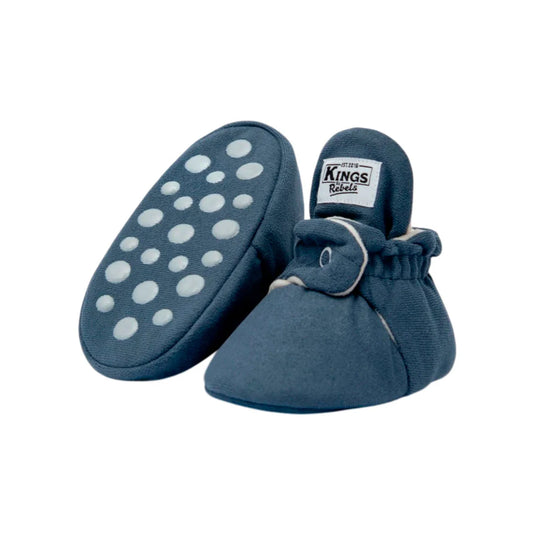 Zapatitos Gamuza Gripper Night Blue para bebé - Kings & Rebels
