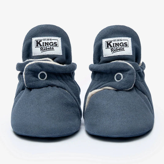 Zapatitos Gamuza Gripper Night Blue para bebé - Kings & Rebels