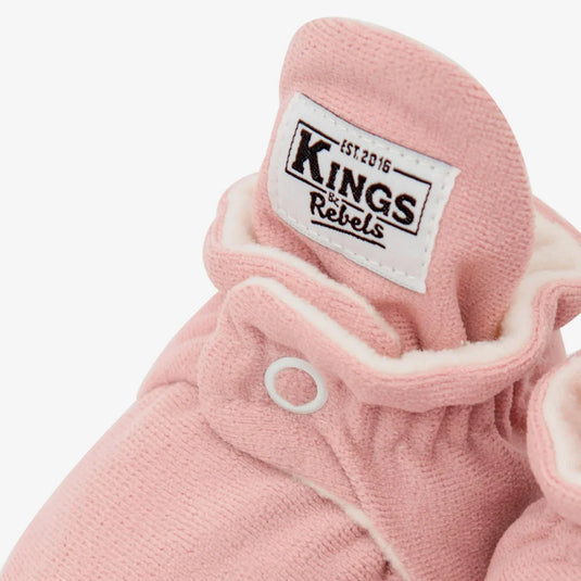 Zapatitos Gamuza Gripper Palo Rosa para bebé - Kings & Rebels