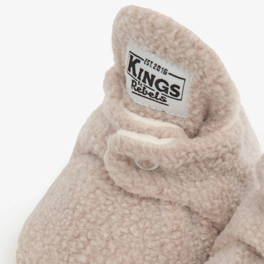 Zapatitos Teddy Gripper Beige para bebé - Kings & Rebels